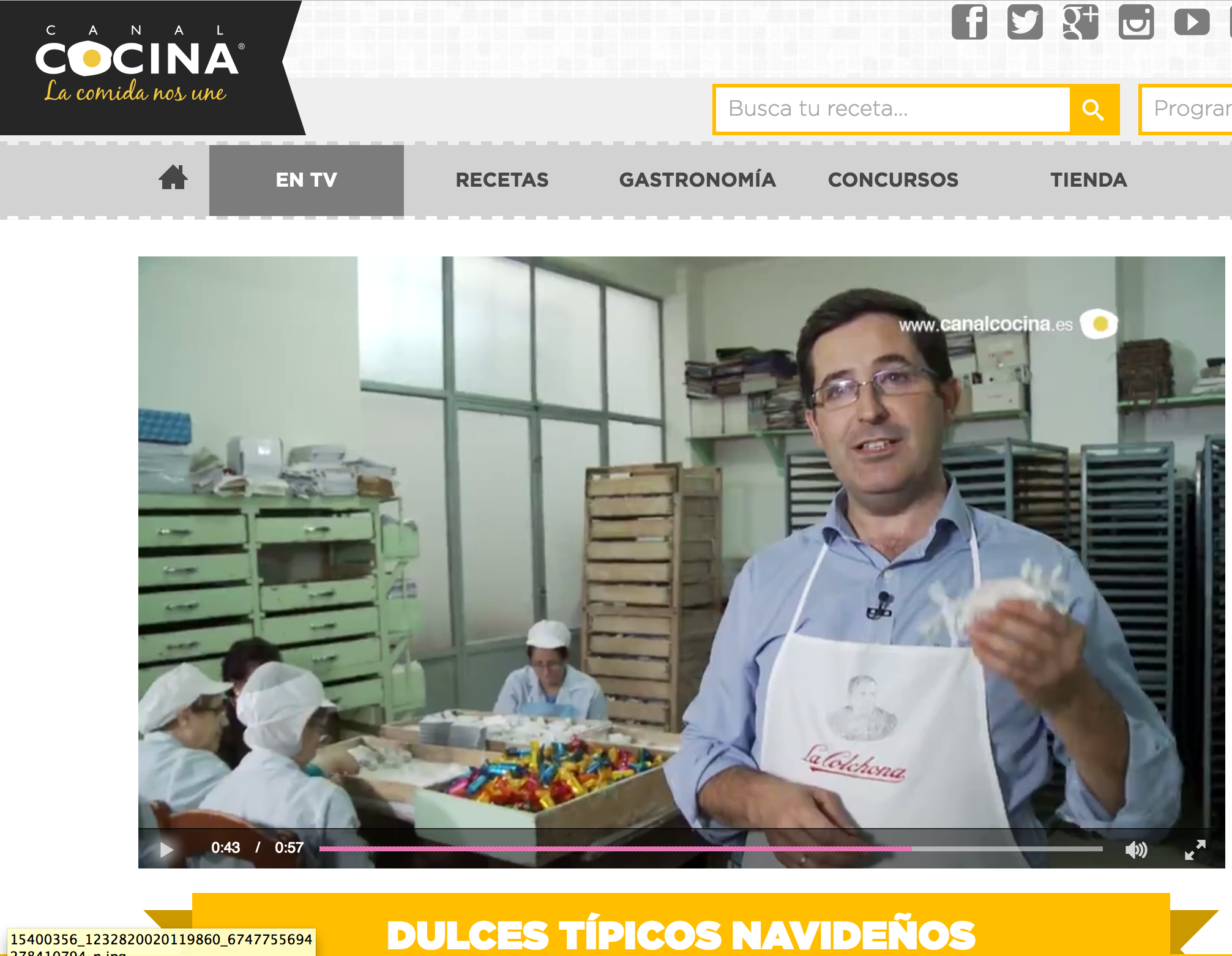 [:es]Los secretos de nuestros mantecados en Canal Cocina [:]