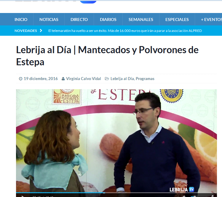 [:es]Lebrija TV visita nuestra industria del mantecado[:]
