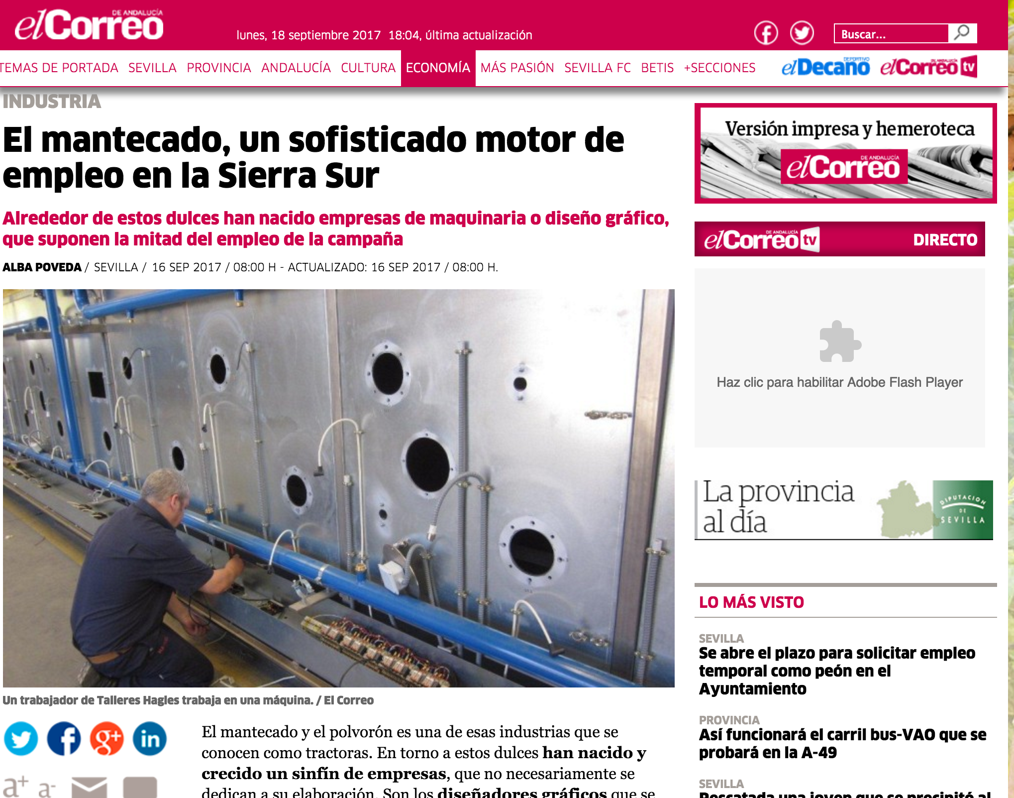 [:es]La campaña del mantecado, en portada [:]