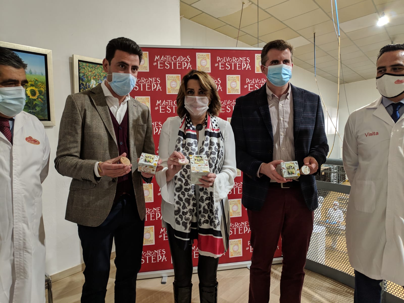 [:es]Visita de Susana Díaz a nuestra fábrica amparada Dulces La Ponderosa[:]