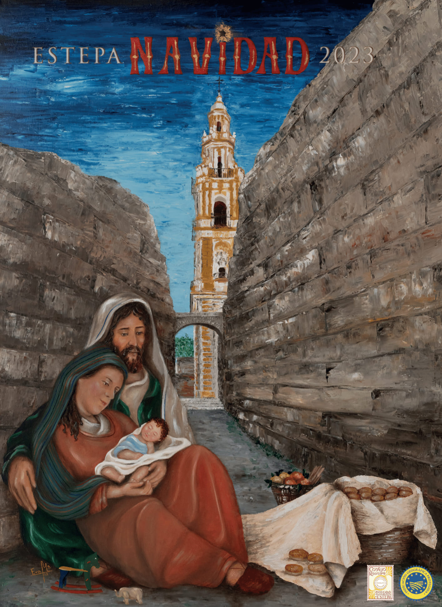 La marchenara Eva Berdugo presenta el cartel de la Navidad de Estepa