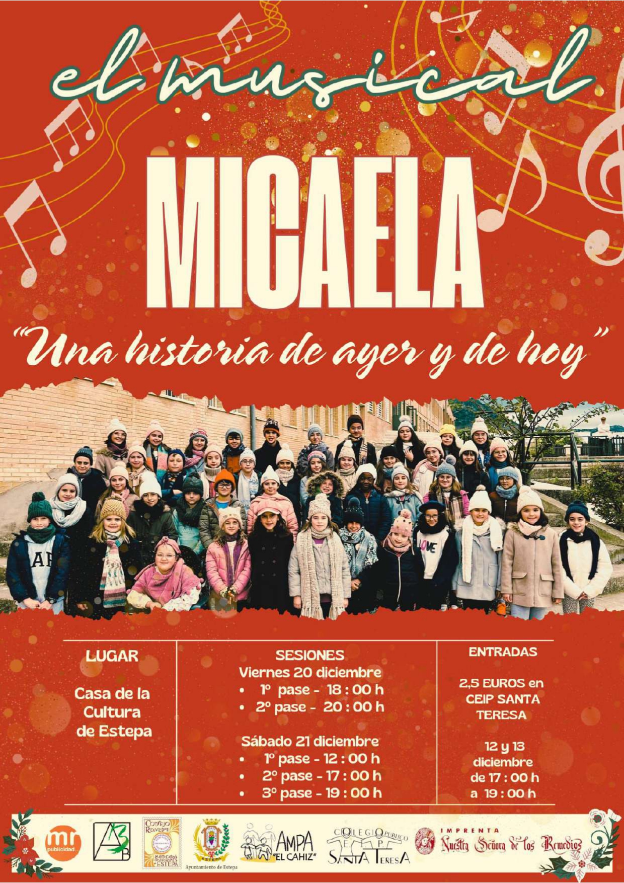 El Consejo Regulador de los mantecados patrocina MICAELA, el nuevo musical del CEIP Santa Teresa